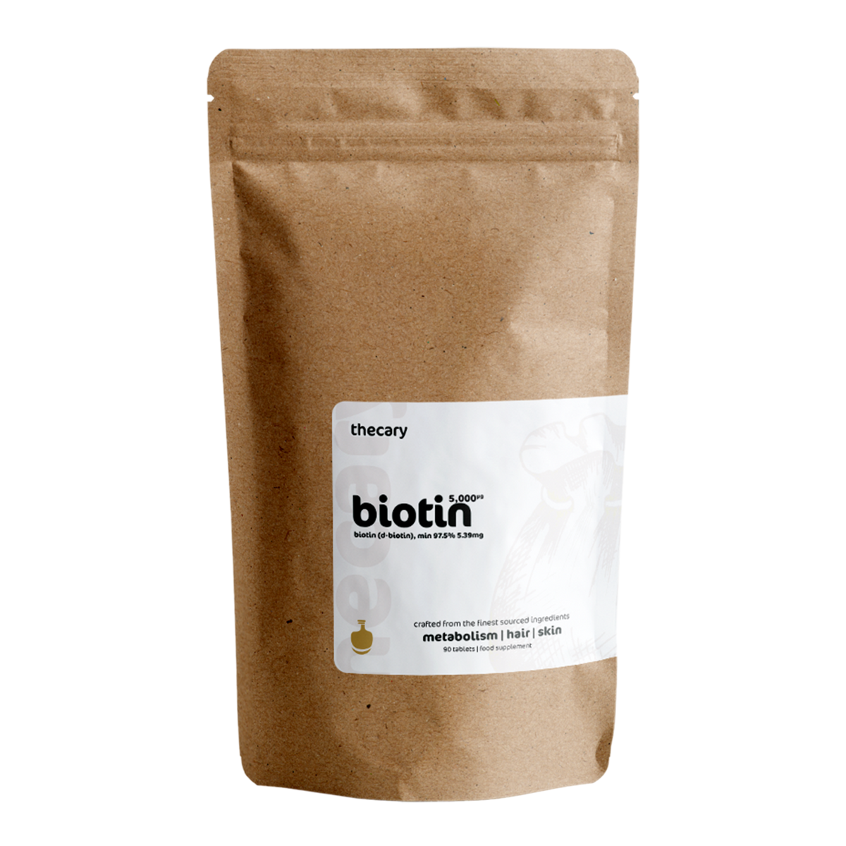 Biotin 5,000μg — 90 Vegan Tablets