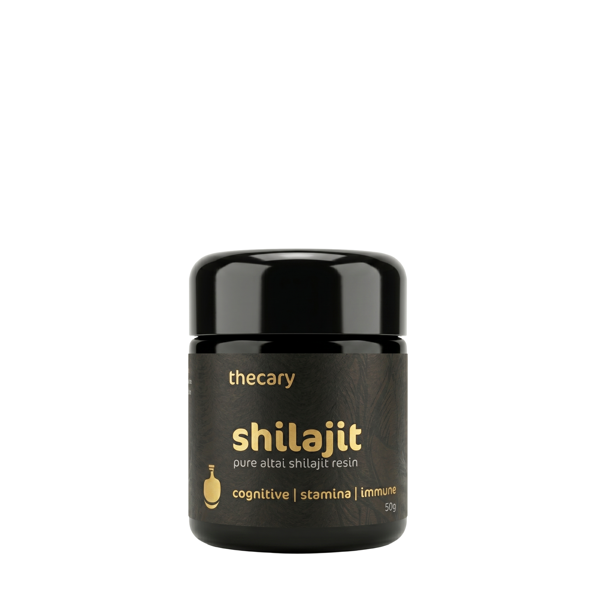 thecary Altai Shilajit Resin 50g jar, pure Himalayan shilajit with fulvic acid