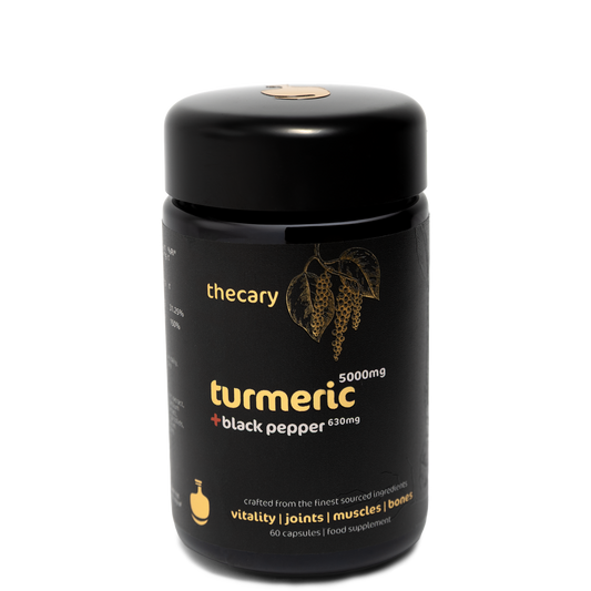 thecary Turmeric 5000mg with 630mg Black Pepper 60 capsules, high-strength curcumin UK