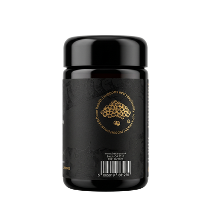 thecary Turmeric daily formula 60 vegan capsules, back of bottle with directions